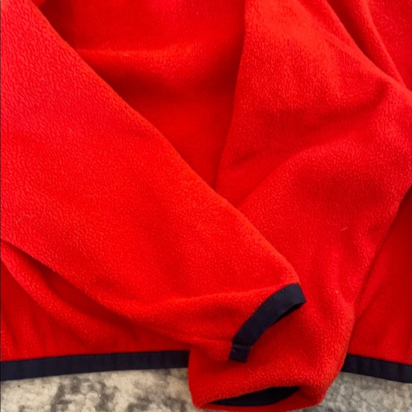 North Face orange 6-12 months fleece toddler coat EUC - Picture 6 of 6